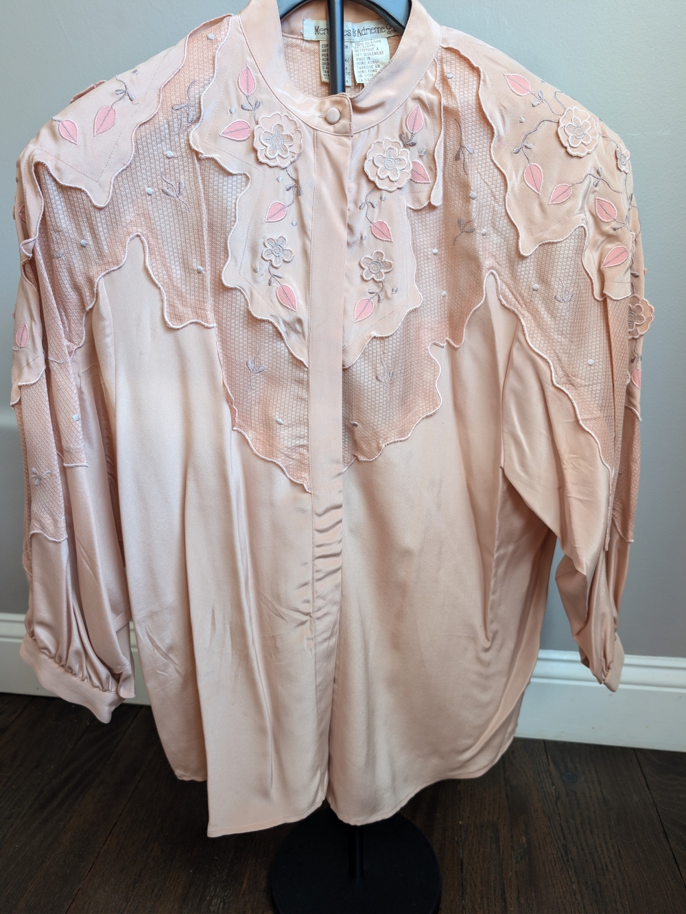 1984 Mercedes & Adrienne & Co Silk Blouse